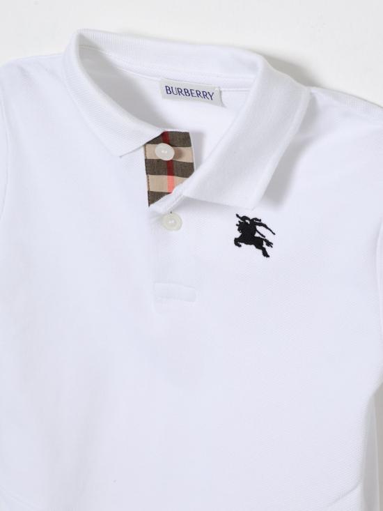 26SS [키즈] 버버리 폴로 셔츠 8121363 A1464 White - BURBERRY