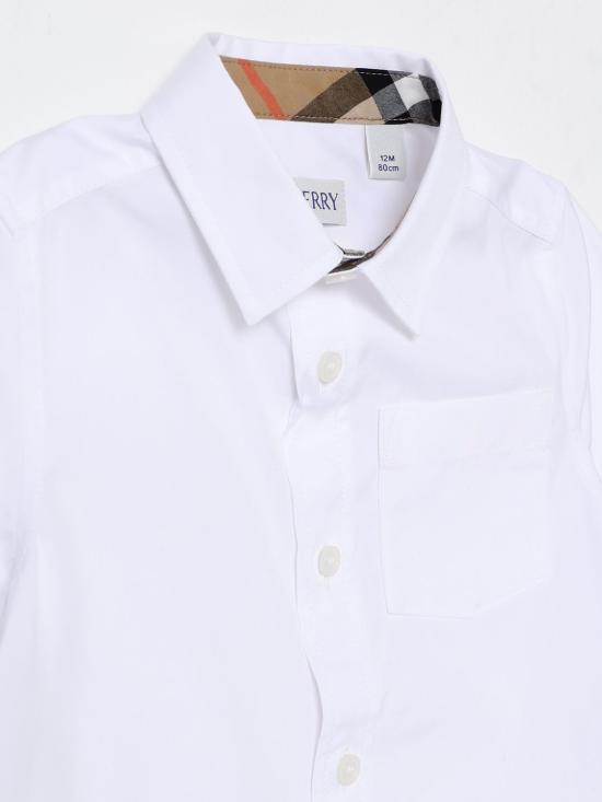 26SS [키즈] 버버리 셔츠 8121255 A1464 White - BURBERRY