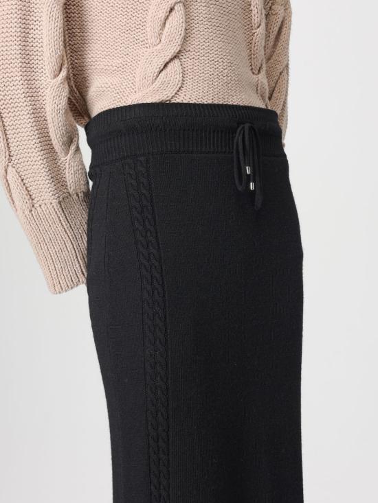 25FW 에르마노 설비노 롱 스커트 D4740500NJG 95708 Black - ERMANNO SCERVINO