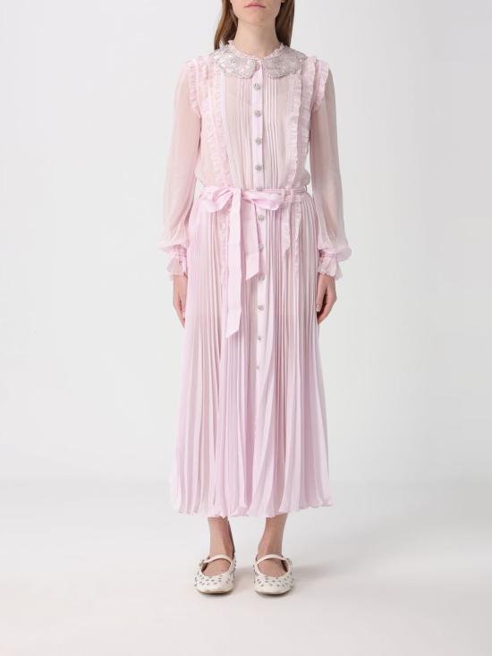 26SS 셀프 포트레이트 롱 원피스 RS26034MP Pink
