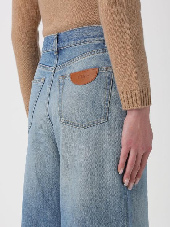26SS 끌로에 데님 팬츠 CH26SDP02252 40R Gnawed Blue - CHLOE