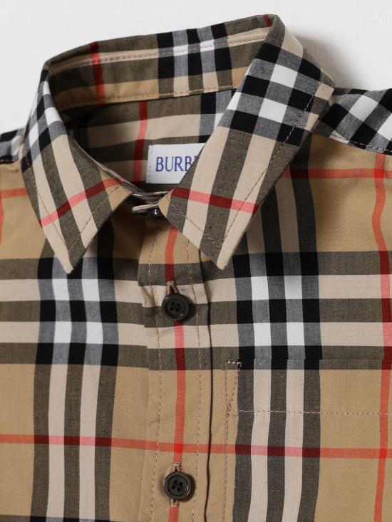 26SS [키즈] 버버리 셔츠 8121244 B9368 Beige - BURBERRY