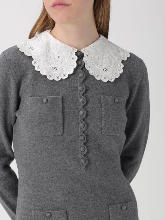 26SS 셀프 포트레이트 롱 원피스 RS26106SGR Grey - SELF PORTRAIT