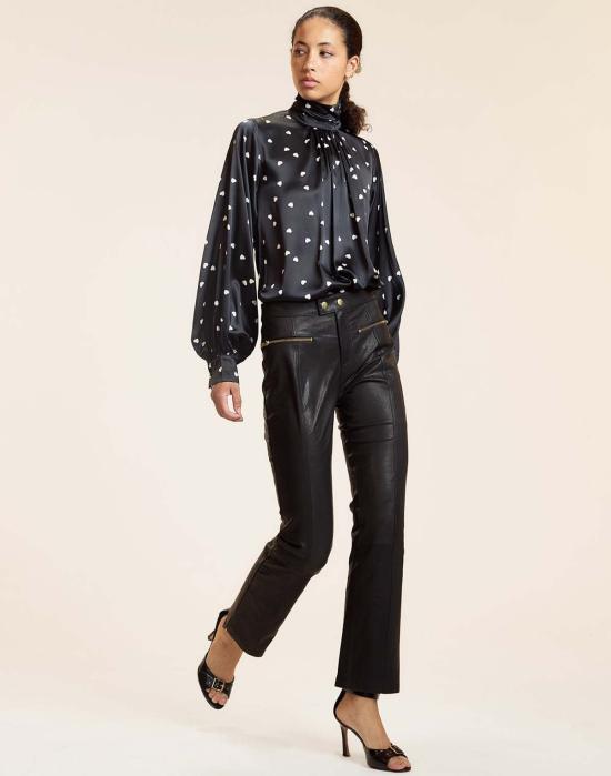  신시아 로리 블라우스 신시아 로울리 먼로 실크  블랙 - CYNTHIA ROWLEY