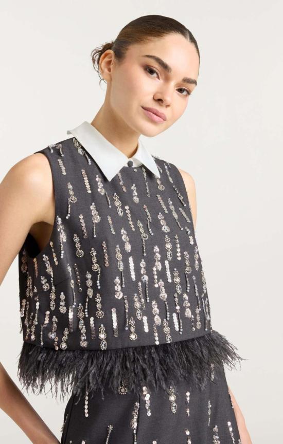  샹크 아 세트 블라우스 Cinq à Sept Selene Top