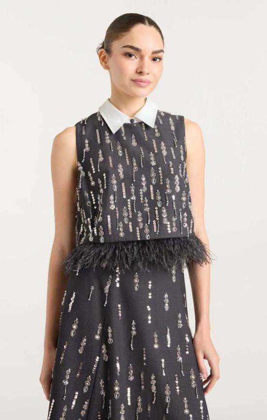  샹크 아 세트 블라우스 Cinq à Sept Selene Top - CINQ A SEPT