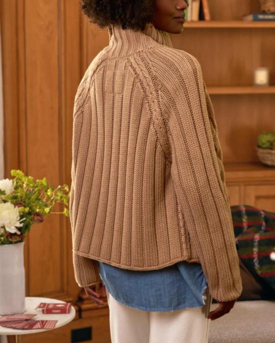  프랭크 앤 에일린 가디건 프랭크 & 아일린 미니 코츠월드 카디건 카멜 - FRANK & EILEEN