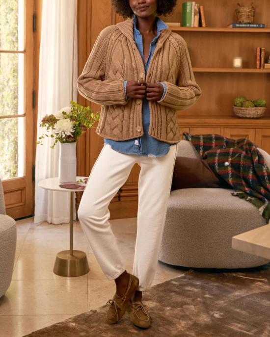  프랭크 앤 에일린 가디건 프랭크 & 아일린 미니 코츠월드 카디건 카멜 - FRANK & EILEEN