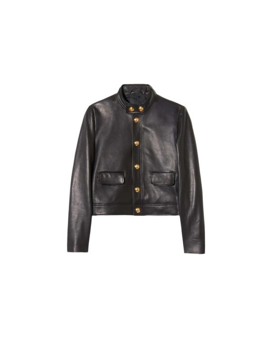  닐리로탄 가죽 자켓 닐리 로탄 해들리 블랙 가죽 크롭 재킷