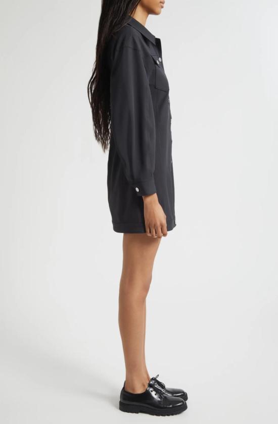  샹크 아 세트 숏 원피스 Cinq à Sept Nolween 셔츠드레스 - CINQ A SEPT