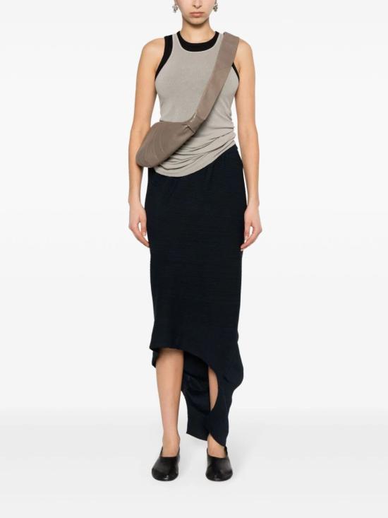 26SS 이세이 미야케 미디 스커트 IM46KG815 79 DARK NAVY - ISSEY MIYAKE