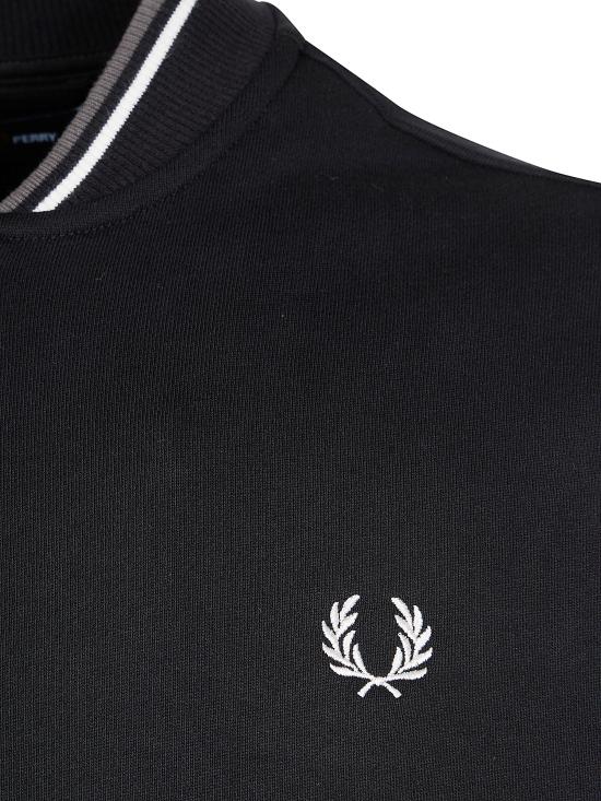 26SS 프레드페리 후드 티셔츠 J7504 096 184 BLACK - FRED PERRY