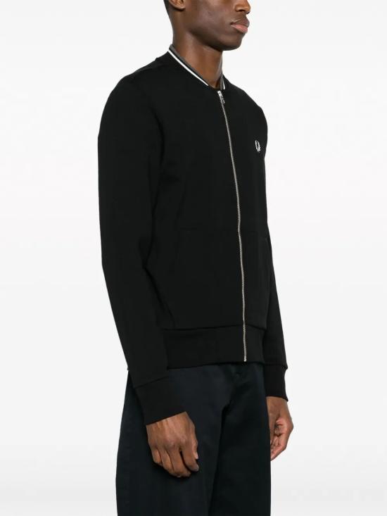 26SS 프레드페리 후드 티셔츠 J7504 096 184 BLACK - FRED PERRY