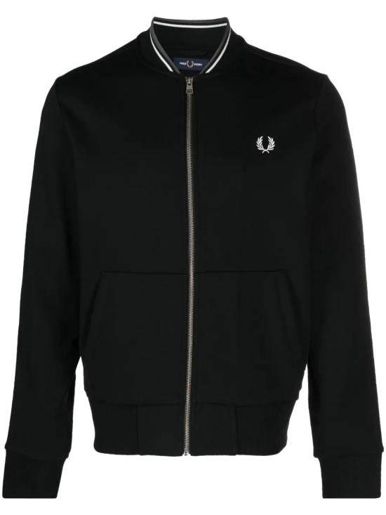 26SS 프레드페리 후드 티셔츠 J7504 096 184 BLACK - FRED PERRY