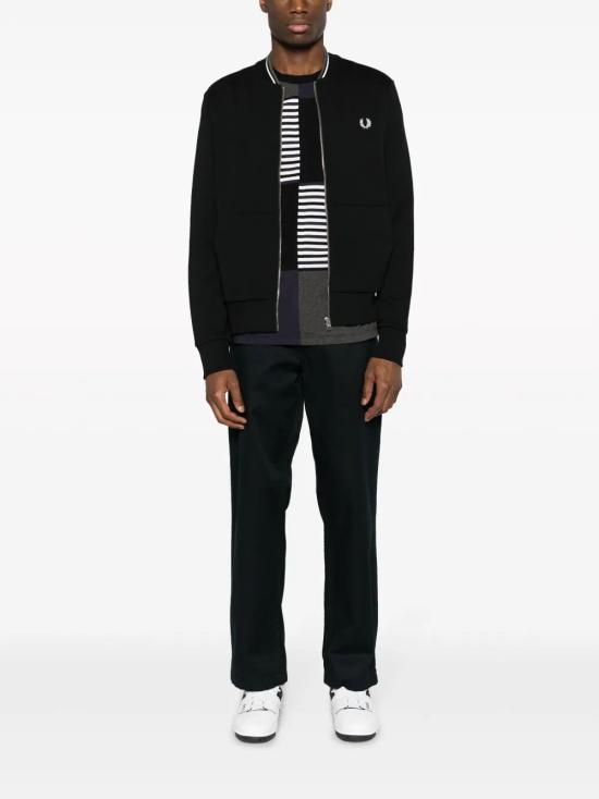 26SS 프레드페리 후드 티셔츠 J7504 096 184 BLACK - FRED PERRY