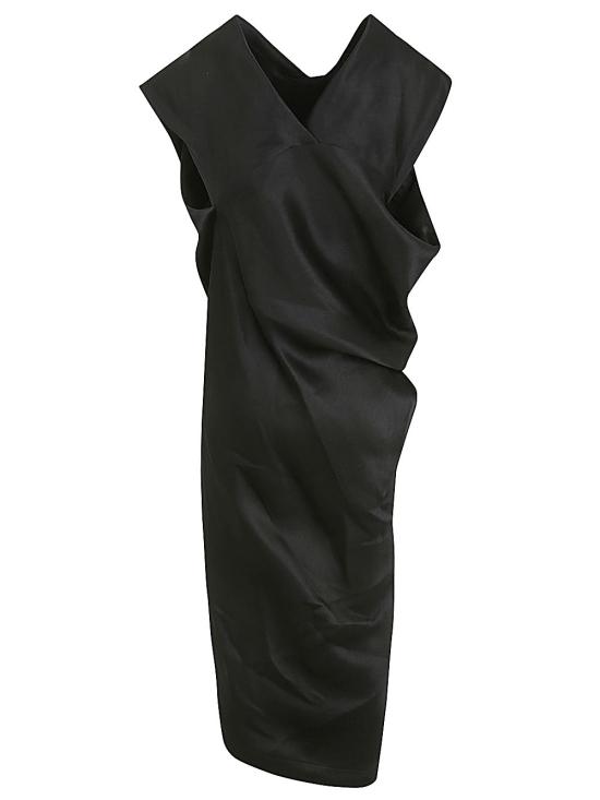 26SS 이세이 미야케 미디 원피스 IM46FH534 15 BLACK - ISSEY MIYAKE