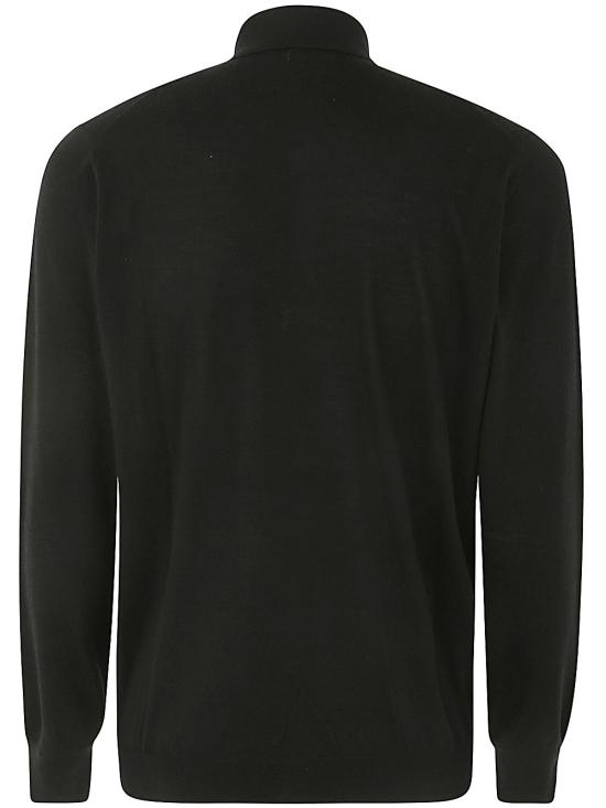 26SS 필리포 드 로렌티스 폴로 티셔츠 PL1ML LSC18R 094 990 BLACK - FILIPPO DE LAURENTIIS