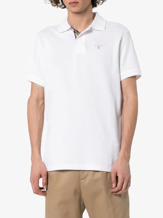26SS 바버 폴로 티셔츠 MML0012 MML 094 WH11 WHITE DRESS - BARBOUR