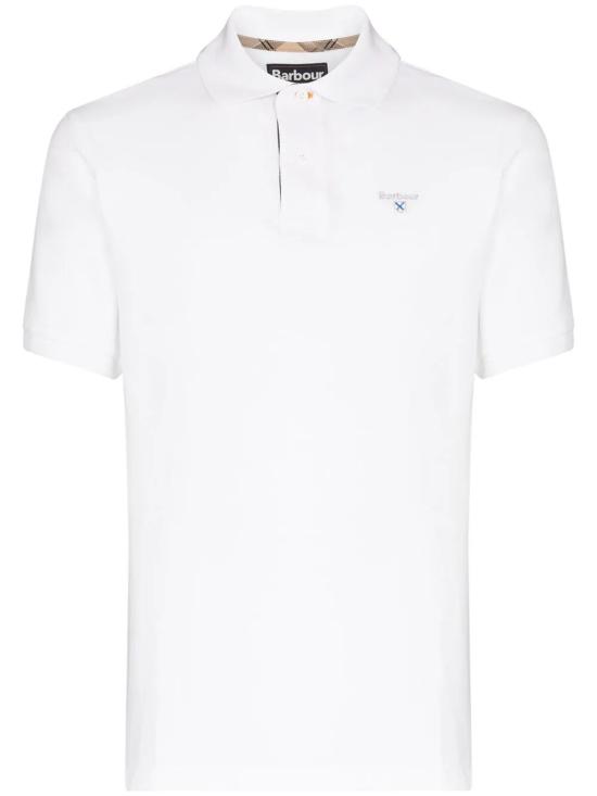 26SS 바버 폴로 티셔츠 MML0012 MML 094 WH11 WHITE DRESS - BARBOUR