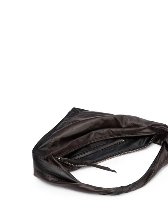 26SS 르메르 스몰 스카프 익스텐디드 핸들 백 BG0188 LL0075 098 MU096 BLACK DARK CHOCOLATE - LEMAIRE