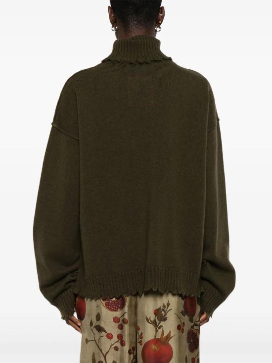 26SS 우마 왕 터틀넥 UK7154 097 UW480 ARMY GREEN - UMA WANG