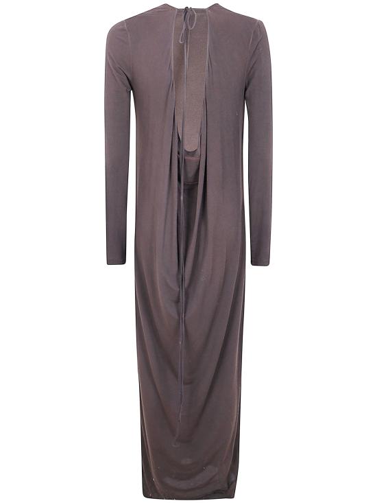 26SS 우마 왕 롱 원피스 UP5038 097 UW600 BROWN - UMA WANG