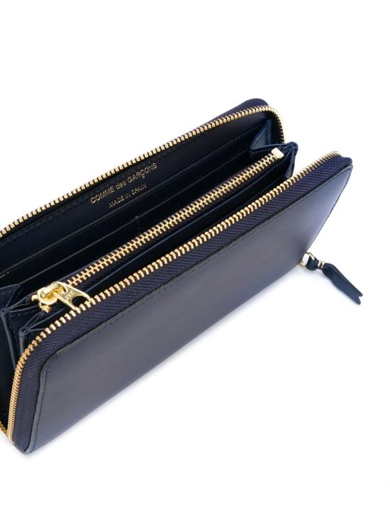 26SS 꼼데가르송 레더 지퍼 SA0111 088 4 NAVY - COMME DES GARCONS