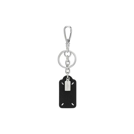  마르지엘라 키링 메종  포 스티치 태그  블랙 - MAISON MARGIELA