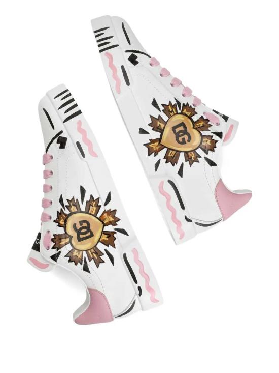 26SS 돌체앤가바나 스니커즈 CK2398A0259 8I832 BIANCO ROSA BABY - DOLCE & GABBANA