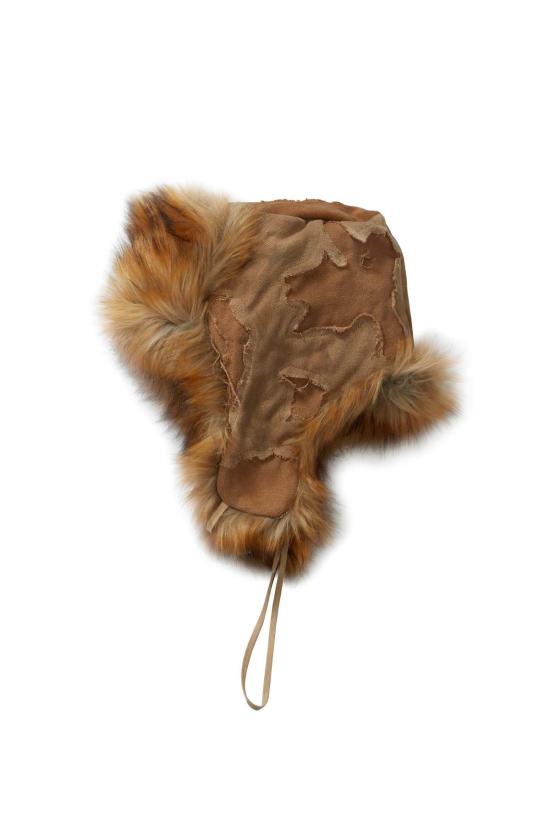  후 디싸이즈 워 이어플랩 캡 누가 전쟁을 결정하는가? 카키색 사냥꾼  갈색