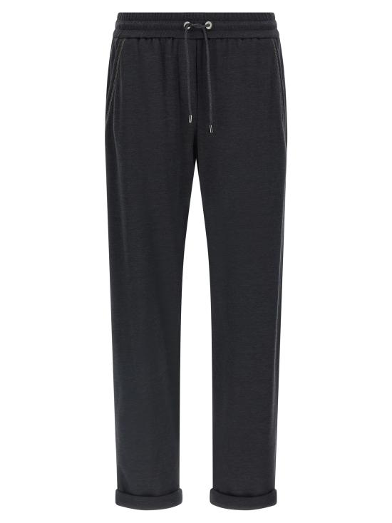 26SS 브루넬로 쿠치넬리 스트레이트 팬츠 MD828SB899C9142 Gray