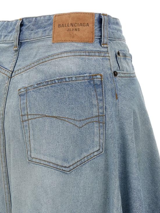 26SS 발렌시아가 미디 스커트 856906TTWB14009 Light Blue - BALENCIAGA