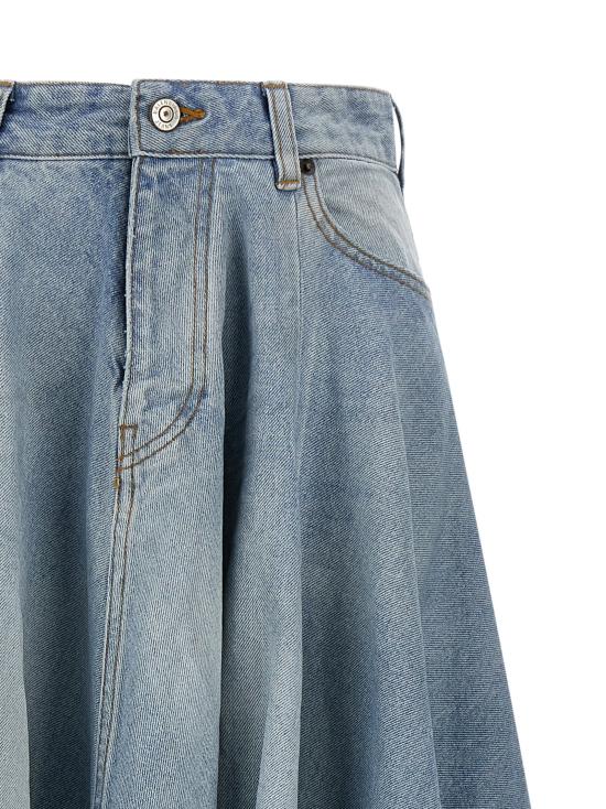 26SS 발렌시아가 미디 스커트 856906TTWB14009 Light Blue - BALENCIAGA