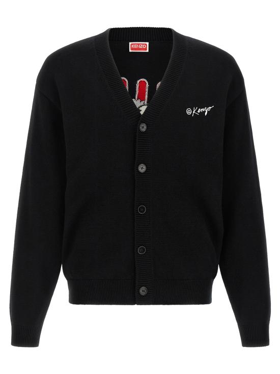 26SS 겐조 가디건 FG55CA7853LO99J Black