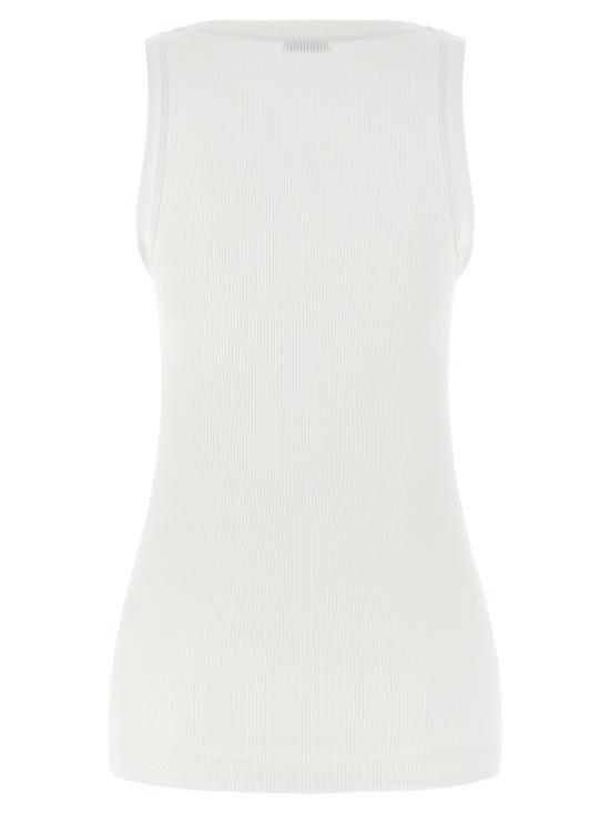 26SS 브루넬로 쿠치넬리 민소매 티셔츠 MG902BW710C159 White - BRUNELLO CUCINELLI