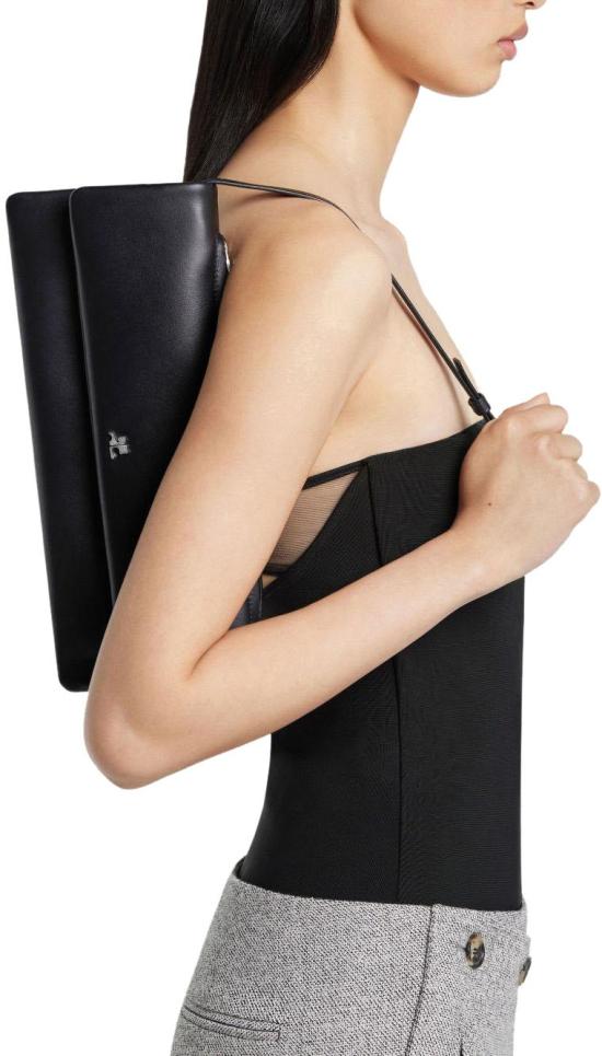 25FW 쿠레쥬 클러치/파우치 425GSA202CR00279999 BLACK - COURREGES