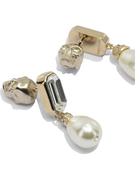 26SS 알렉산더 맥퀸 이어링 855286J161P1053 White - ALEXANDER MCQUEEN