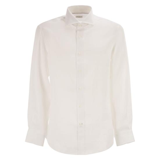 26SS 브루넬로 쿠치넬리 긴팔 셔츠 MM6840627 WHITE