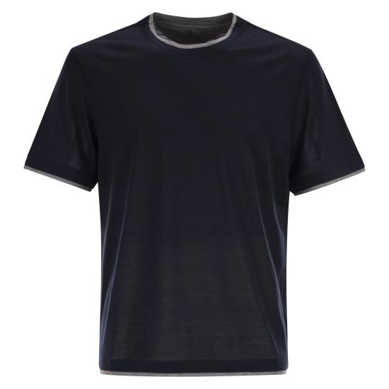 26SS 브루넬로 쿠치넬리 폴로 티셔츠 MD8217427 NAVY