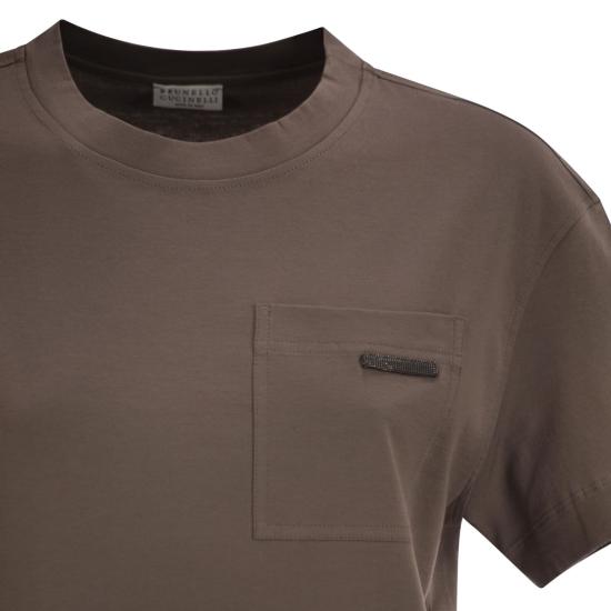 26SS 브루넬로 쿠치넬리 폴로 티셔츠 M0T81EC710 BROWN - BRUNELLO CUCINELLI