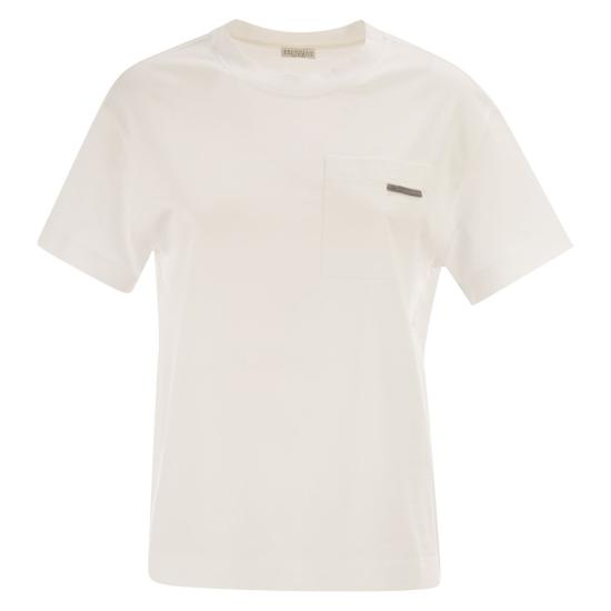 26SS 브루넬로 쿠치넬리 폴로 티셔츠 M0T81EC710 WHITE