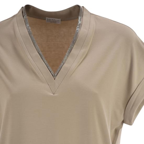 26SS 브루넬로 쿠치넬리 폴로 티셔츠 M0T18BD222 BEIGE - BRUNELLO CUCINELLI