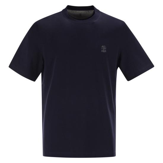 26SS 브루넬로 쿠치넬리 폴로 티셔츠 M0B138440 BLUE