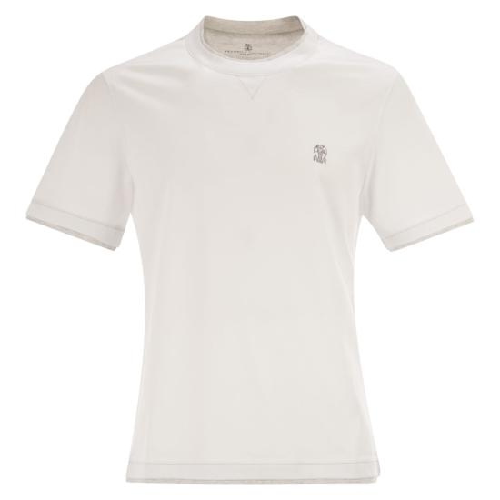 26SS 브루넬로 쿠치넬리 폴로 티셔츠 M0B137451G WHITE