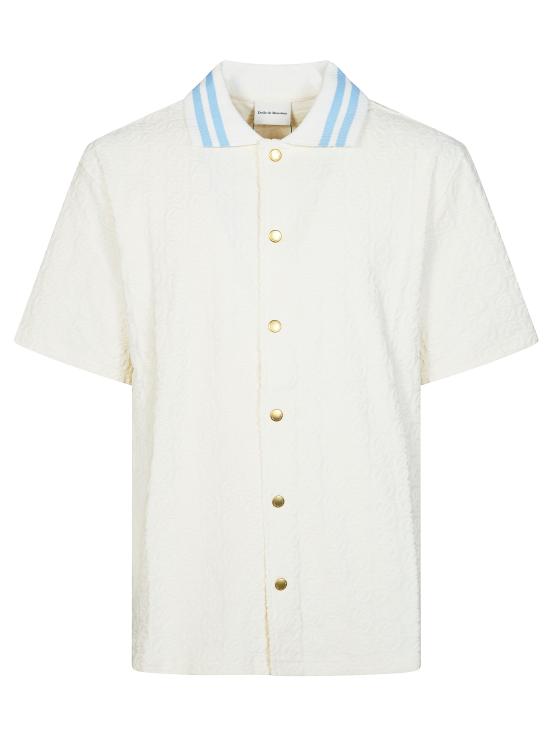 26SS 드롤드무슈 반팔 셔츠 JSH221CO201 OW BIANCO