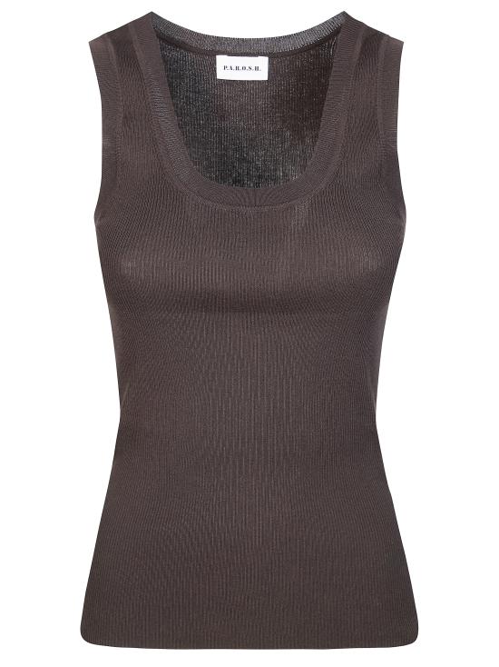 26SS 파로쉬 반팔 티셔츠 D500743CIPRIA26 086 MARRONE