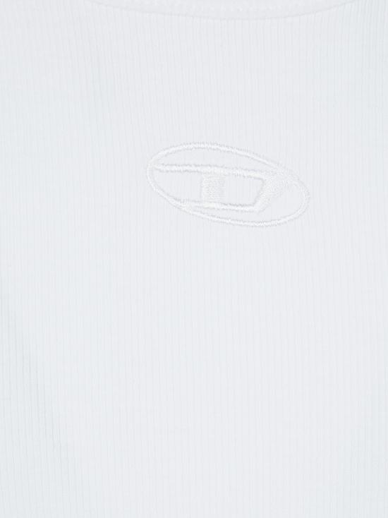 26SS 디젤 민소매 티셔츠 A215600JEAI 100 BIANCO - DIESEL