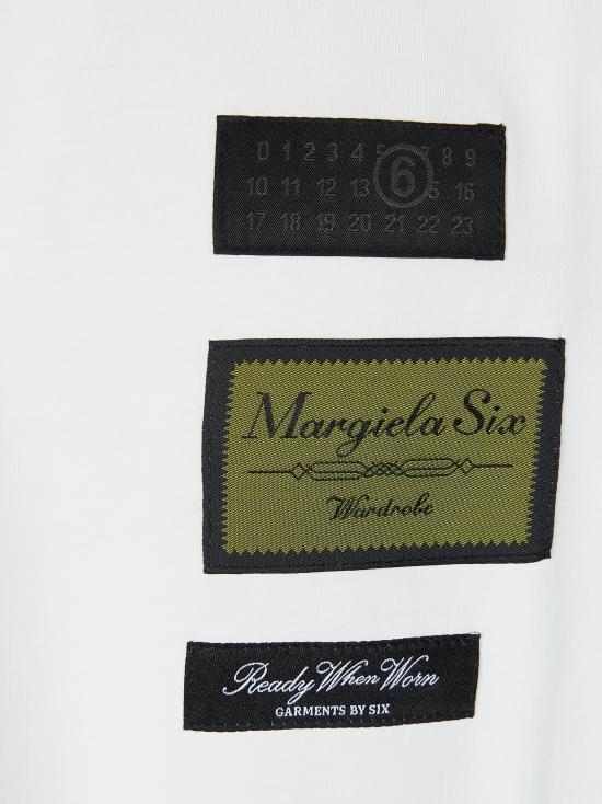 26SS MM6 메종마르지엘라 반팔 티셔츠 SH0NH0023M20170 101 BIANCO - MM6 MAISON MARGIELA