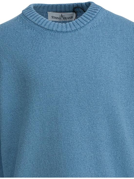 26SS [키즈] 스톤 아일랜드 캐시미어 니트 5100005KS00D3V004A Light blue - STONE ISLAND