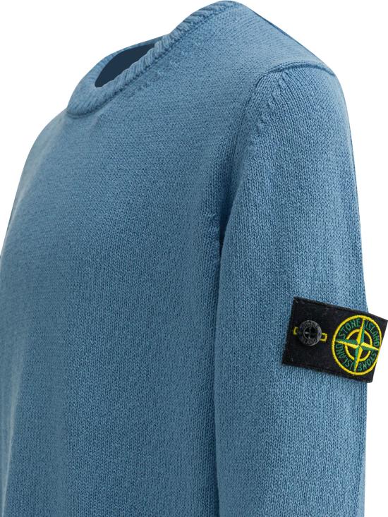 26SS [키즈] 스톤 아일랜드 캐시미어 니트 5100005KS00D3V004A Light blue - STONE ISLAND